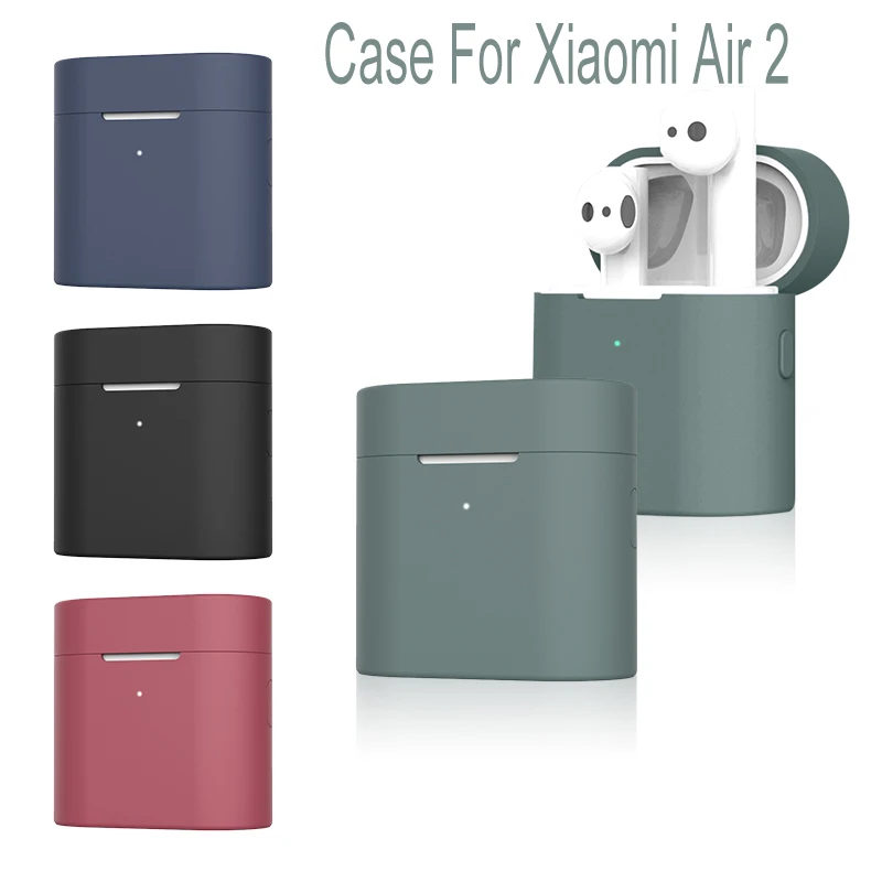 Чехол для Xiaomi Mi Air 2 Силиконовая Беспроводная Bluetooth-гарнитура защитный чехол с