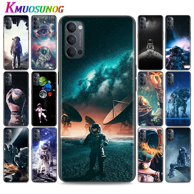 

Silicone Cover Space astronaut for OPPO Reno 4 3 Pro 10X Zoom 2 Z F ACE X2 Pro 5G A5 A9 2020 Phone Case