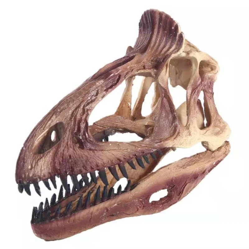 

Статуя черепа криофозавра для домашнего декора, статуэтки из смолы, украшение на Хэллоуин, рептилии, декоративные аксессуары для дома