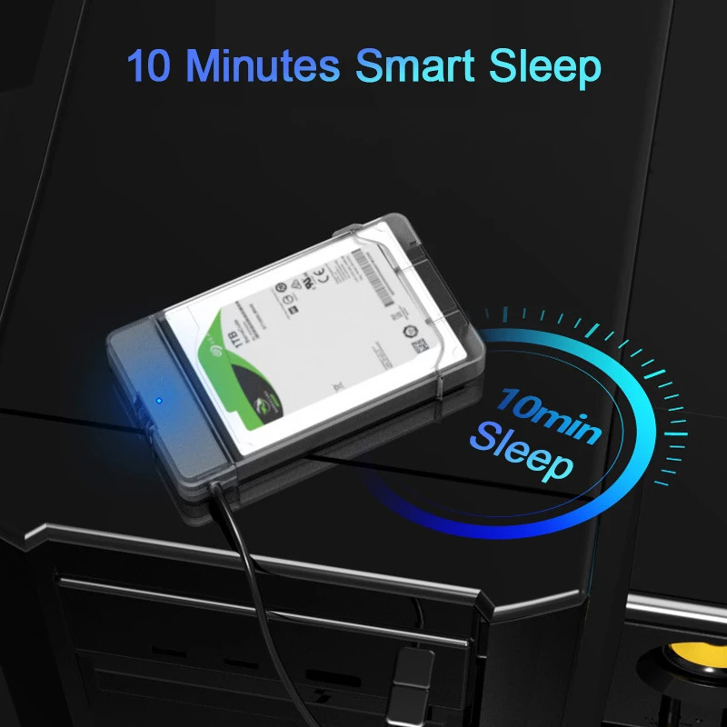 Прозрачный корпус 2 5 дюйма для HDD SSD чехол SATA к USB 3 0 внешний жесткий диск адаптер