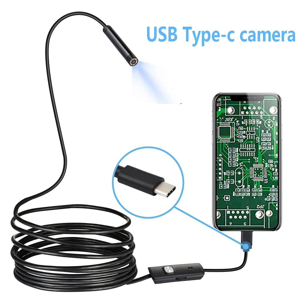 USB камера для обследования водонепроницаемая IP67 1 м 2 м|Компактные видеокамеры| |
