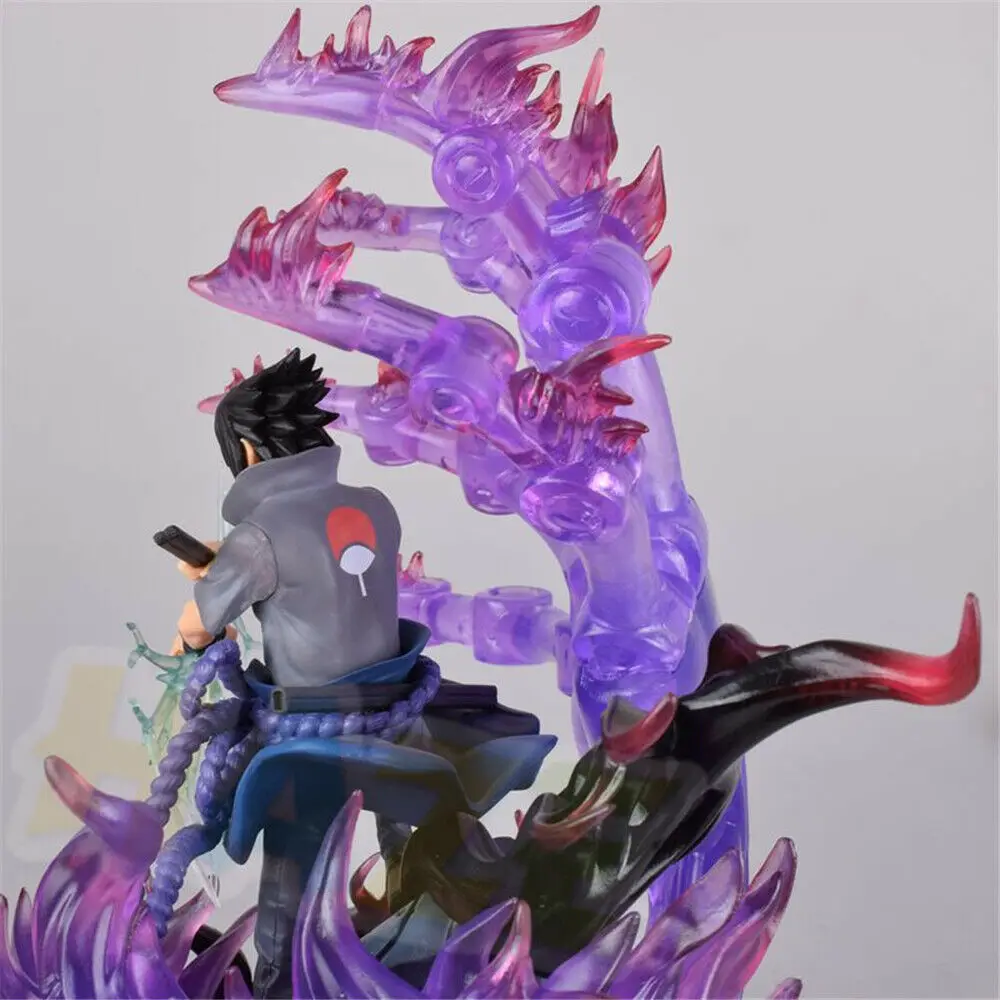 Anime Naruto Uchiha Sasuke Painted Statue Model Figure Collection In Box GK | Игрушки и хобби