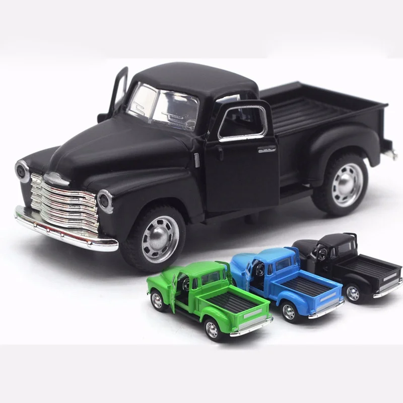 1/32 Chevrolet пикап грузовик Литой Сплав Модель автомобиля игрушки со звуком и
