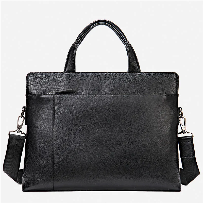 Man Handbags Genuine Leather Vintage Men Handbag Man Briefcase Business Shoulder Crossbody Bag Cowhide Office 14 Inch Laptop Bag