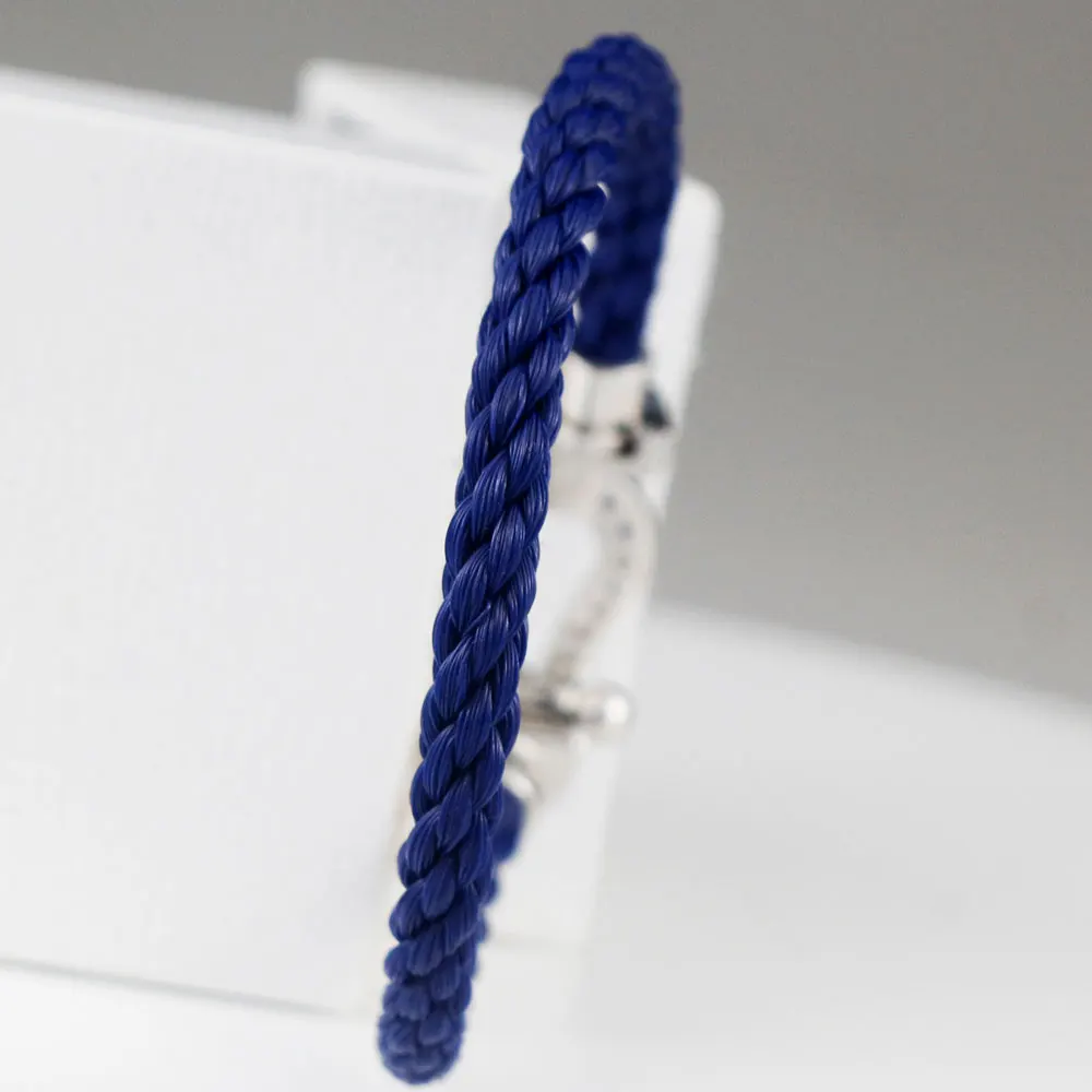 

KT Jewelry Luxury Bracelets High Quality 1:1 LOGO Shining Blue Horseshoe Bracelets fred Jewelry For Couples fashion brand