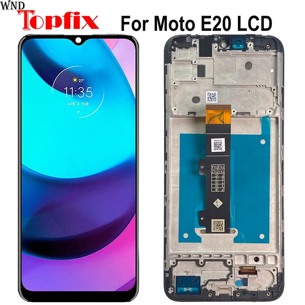100% протестированный 6 5 &quotЖК-дисплей для Motorola Moto E20 ЖК-дисплей с сенсорным экраном