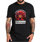 Футболка с изображением Кармен и сандиего из где в мире-футболка для любителей американского анимационного ТВ, Повседневная Мягкая Базовая мужская одежда европейского размера