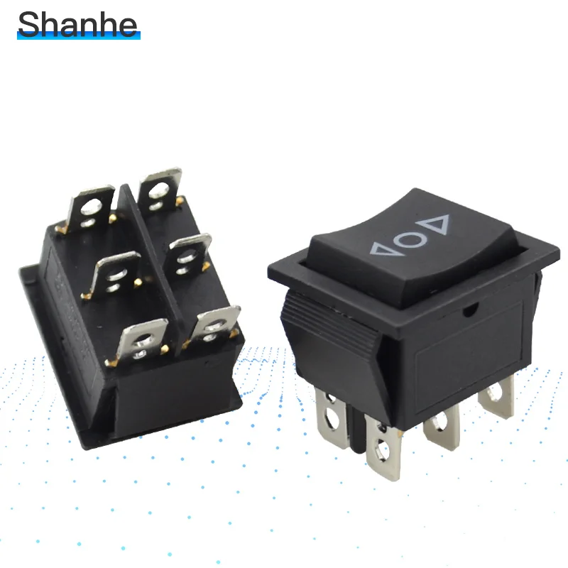 2шт мгновенный клавишный выключатель 6 Плоских контактов двусторонняя пружина