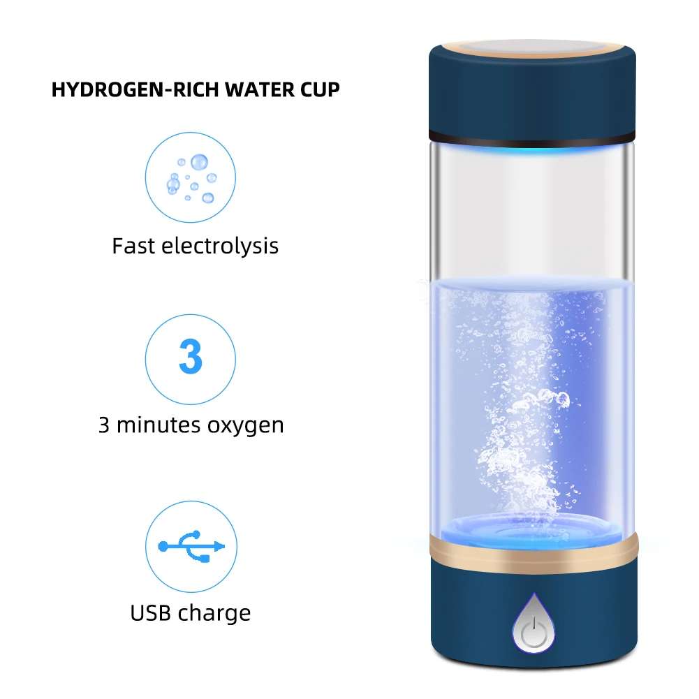 Yieryi SPE/PEM богатый водородный генератор воды USB перезаряжаемая Щелочная бутылка Lonizer с сливным отверстием для улучшения здоровья