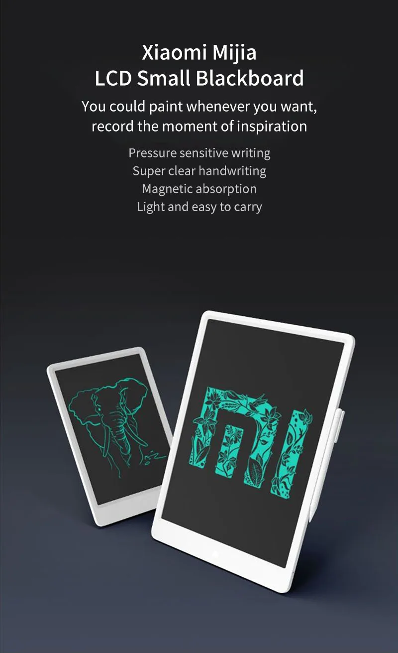 Xiaomi Mijia дети ЖК HanWriting маленькая доска для письма планшет с ручкой цифровой рисунок электронный Imagine Pad 10/13. 5 дюймов