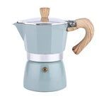 Кофейник в европейском стиле, утолщенная кофеварка мокко, восьмиугольный кофейник для 3 человек, домашняя кофеварка для эспрессо, 1 шт.