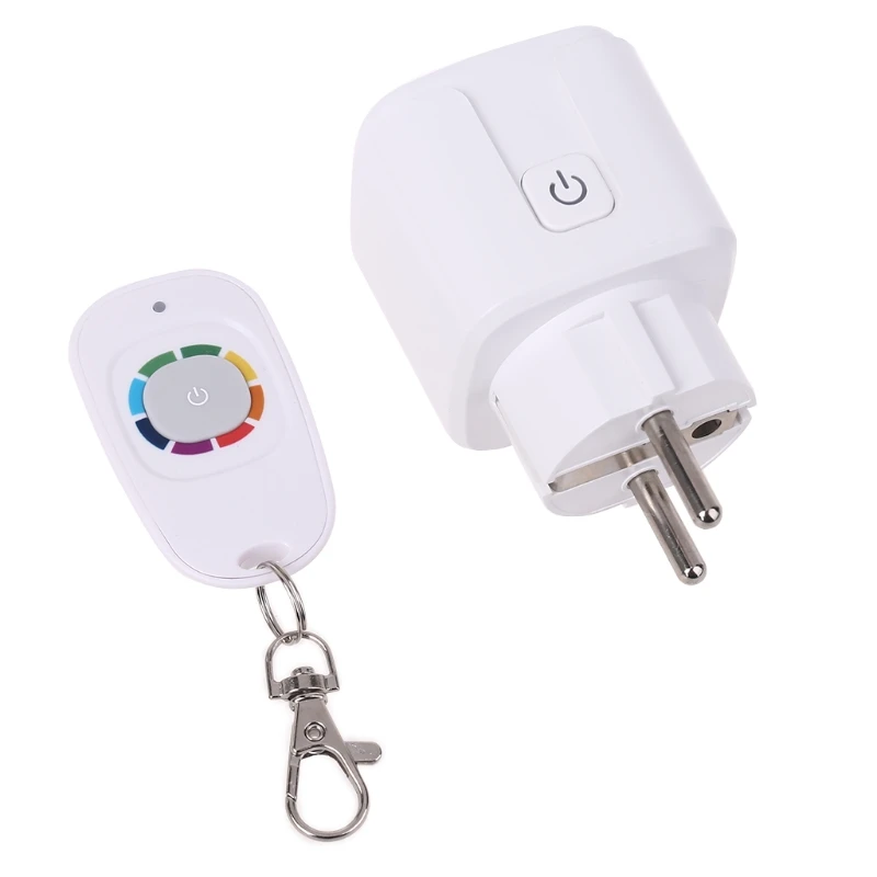 

433mhz Wireless RF Remote Control Home Office Smart WiFi Power Timer Socket Outlet EU Plug Energy Saving