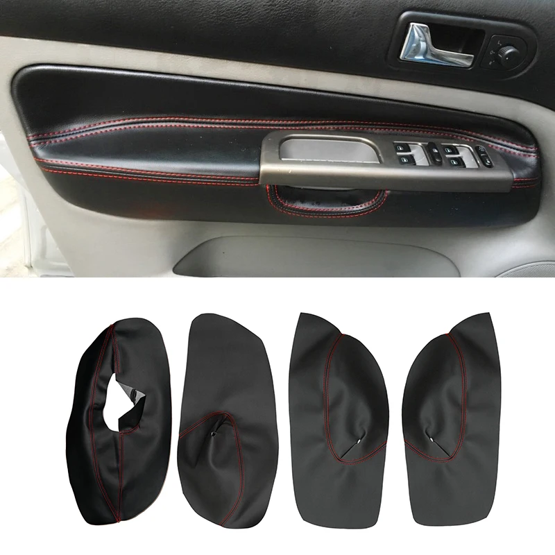 

For VW Golf 4 MK4 Bora Jetta 1998 1999 2000 2001 2002 2003 2004 2005 Only LHD 4 Doors Armrest Panel Leather Cover Inner Trim