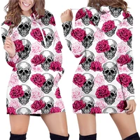 new sweatshirts y2k 3d floral skull for women girls printed new fashion funny streetwear casual long sleeves pullover wholesale