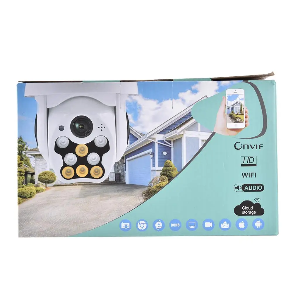 HD 1080P 8LED PTZ управление IP камера Мини wifi Открытый Купол домашней безопасности IP камера беспроводная CCTV Onvif Водонепроницаемый ночного видения F