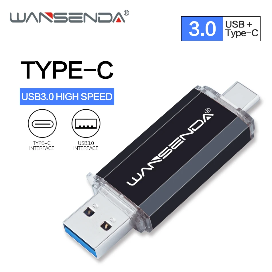 WANSENDA Usb флеш-накопитель OTG 25 Гб 32 ГБ 64 128 | Компьютеры и офис