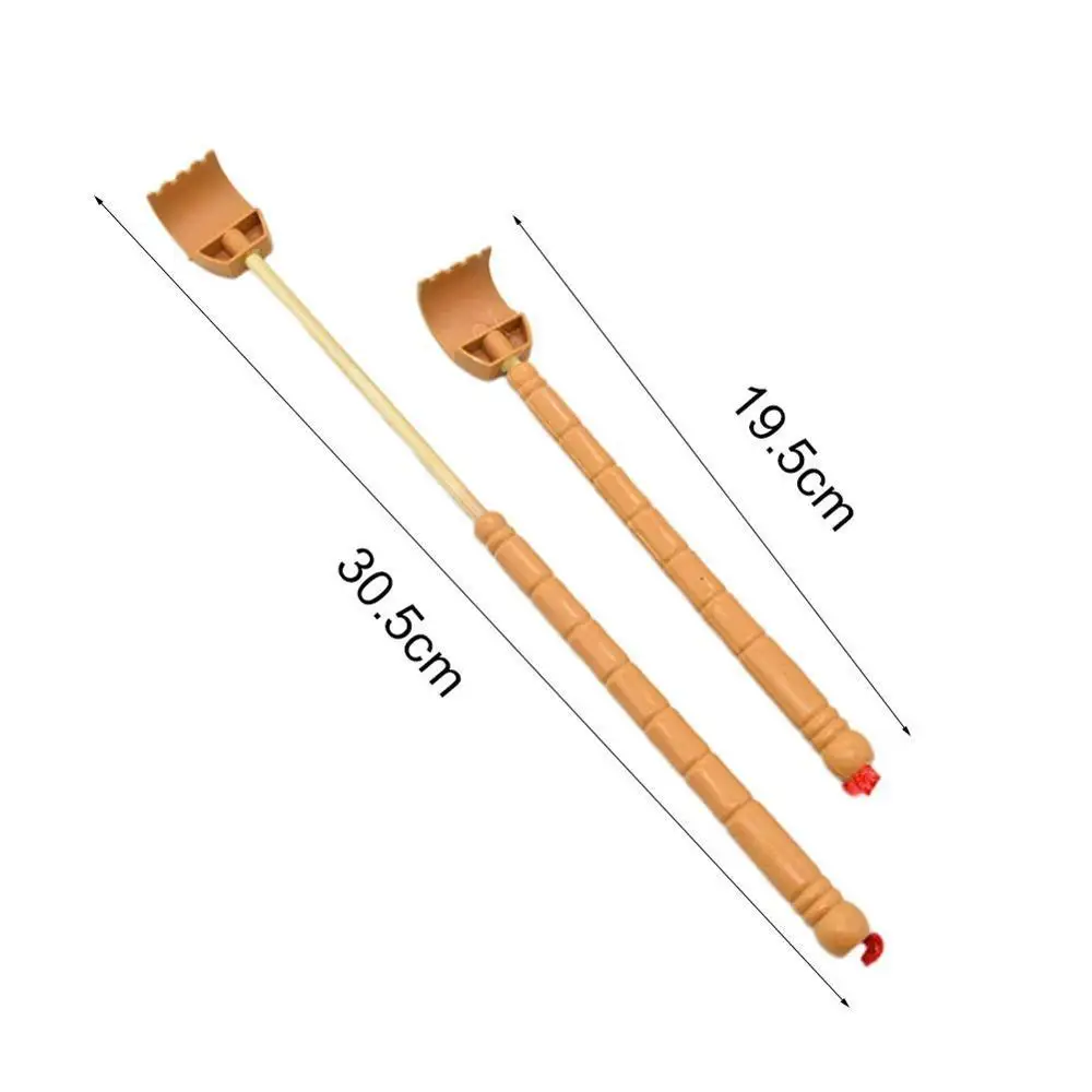

1pcs Wooden Back Scratcher Wooden Bamboo Telescopic Itching Scratcher Massager Back Extendable Self Back N7G3