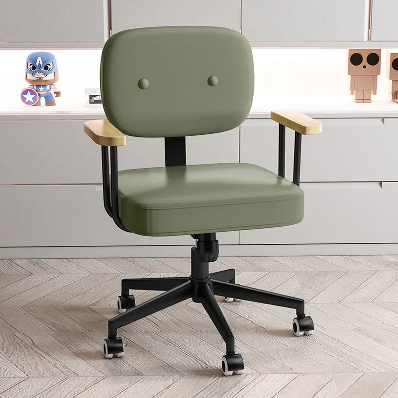 

Компьютерное кресло со спинкой, простой удобный современный офисный стул, мебель для спальни, поворотный стул в скандинавском стиле для каб...