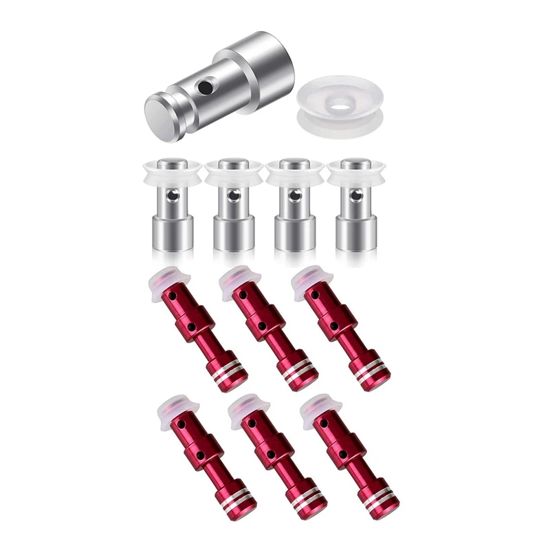 

21Pcs Pressure Cooker Steam Valve Universal Replacement Floater And Sealer - 6Pcs Red-White & 15Pcs Silver-White