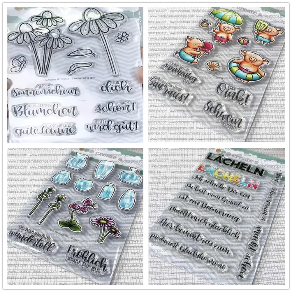 Немецкий прозрачный силиконовый штамп/печать для сделай сам