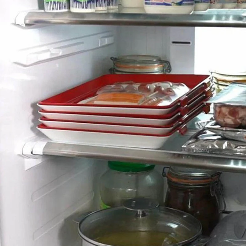 

1 Pcs Creative Food Preservation Tray Elastic Film Buckle Vacuum Seal Keeps Food Fresh Tray Kitchen Tools