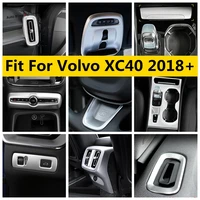 car interior for volvo xc40 2019 2022 steering wheel gear panel air ac window lift head light speaker cover trim accessories