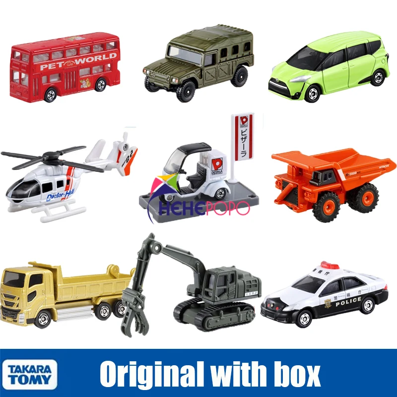 

Миниатюрные литые автомобили Takara Tomy, миниатюрные автомобили, экскаваторы, полицейские автомобили, детские игрушки, коллекционные предметы