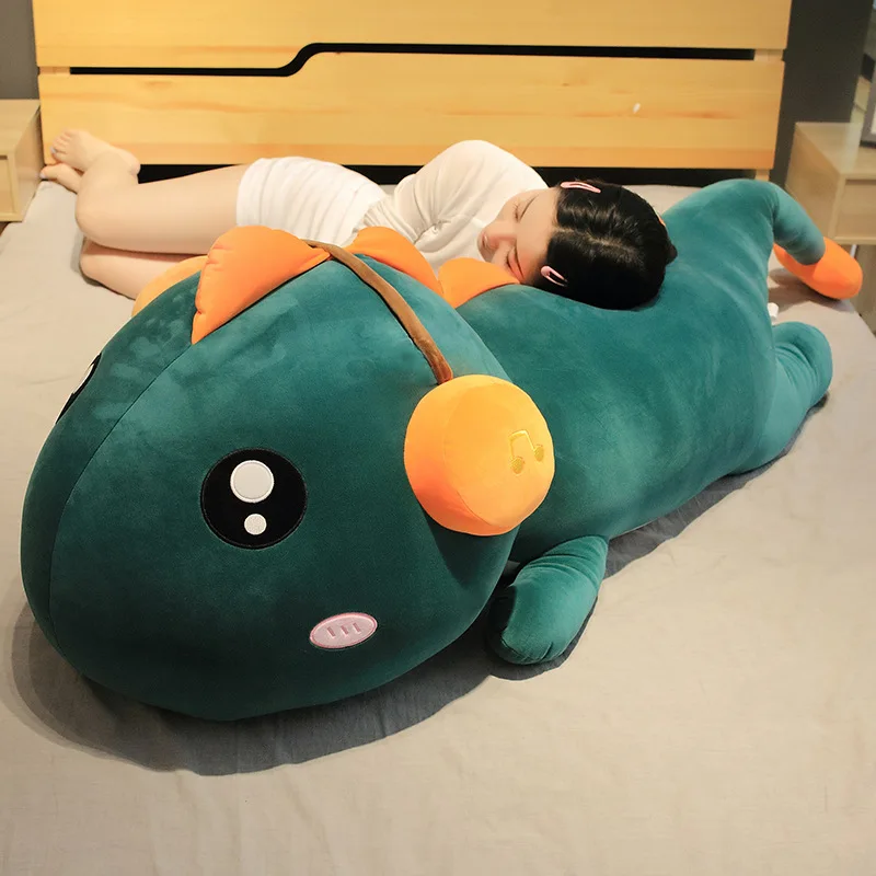 80/100/120CM Cartoon Long Pillow Big Dinosaur Plush Toy Cute Doll Soft Kawaii Kid Home Decoration Christmas Gift | Игрушки и хобби