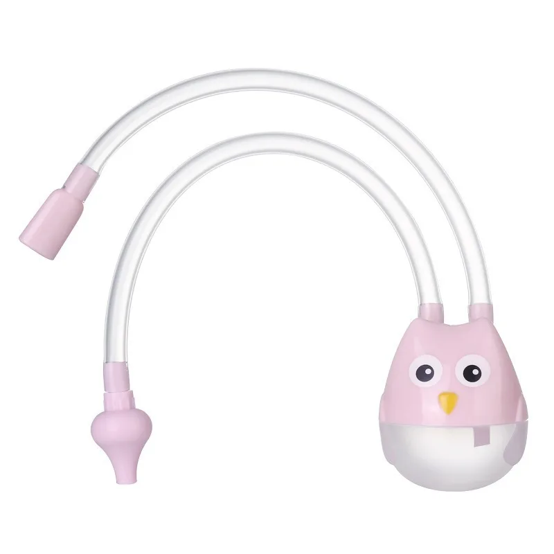 Aspirador Nasal para beb&eacute; reci&eacute;n nacido, tipo de succi&oacute;n, limpiador de absorci&oacute;n Nasal para ni&ntilde;o, tubo de succi&oacute;n Booger de silicona antireflujo-1