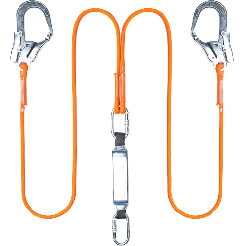 

High Altitude Protective Safety Rope Belt Nylon Sling With Hook High Strength Wearable Anti Fall Off Outdoor Protection Belt