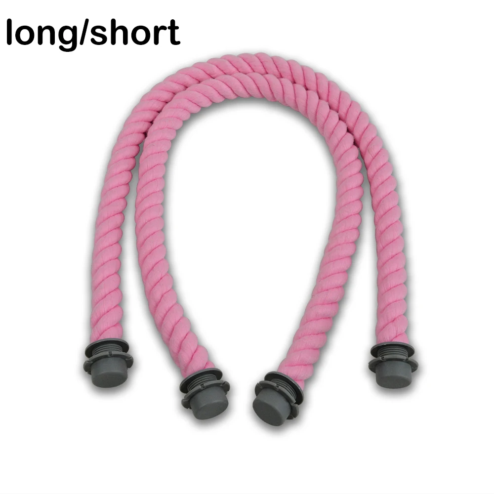 Новые синие и розовые 1 пара длинных мягких хлопковых нитей ручки для Obag женские