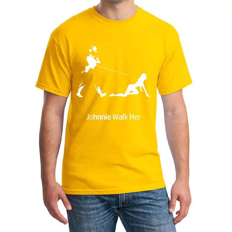 

Johnnie Walker T-shirt Funny humor Poison Present running Her Unisex T-shirt Top Quality Shubuzhi New brand Men's