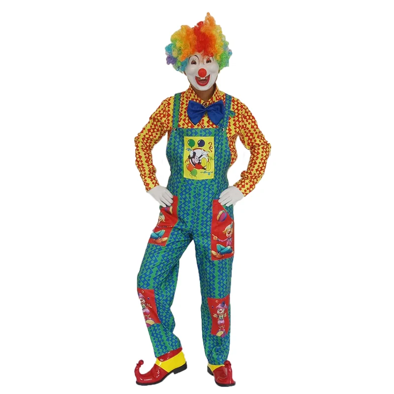 

Novelty Clown Cosplay Costumes For Men Festival Carnival Clothing Magician Outfits Advertising Clothing Funny Halloween