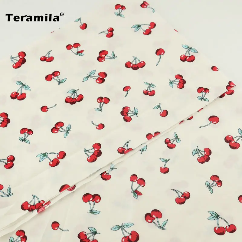 Хлопок Teramila Поплин Ткань лоскутного шитья Fat четверти метр ситцевой ткани свежий