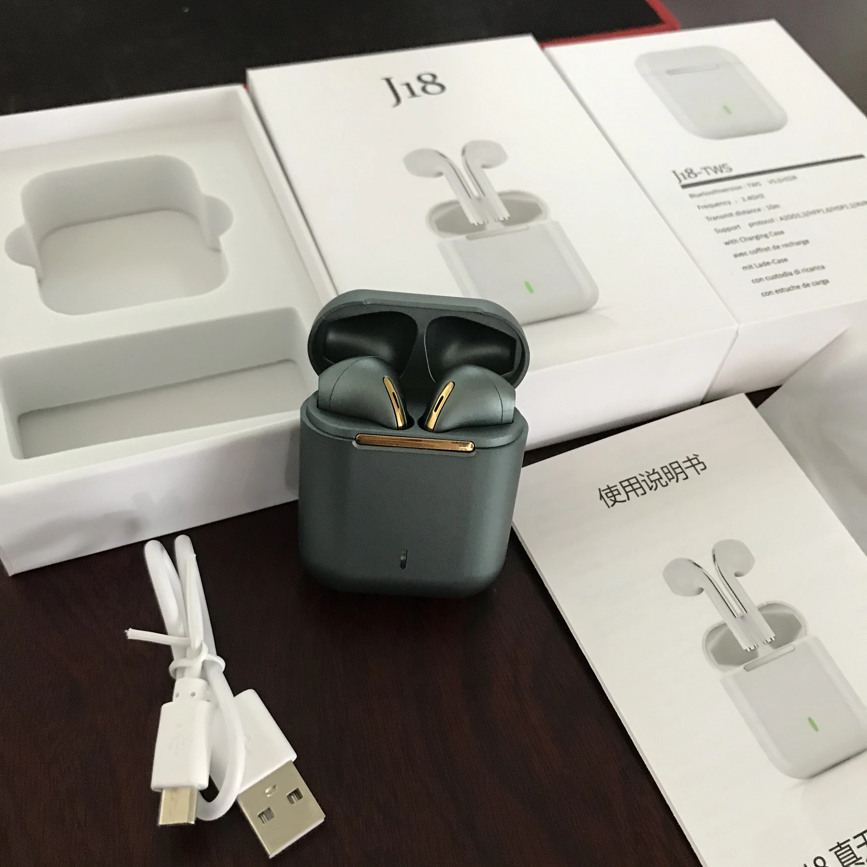 PJD наушники вкладыши TWS с Беспроводной Bluetooth 5 0 1:1 PK Air 2 всплывающем окне hd звонок Hi