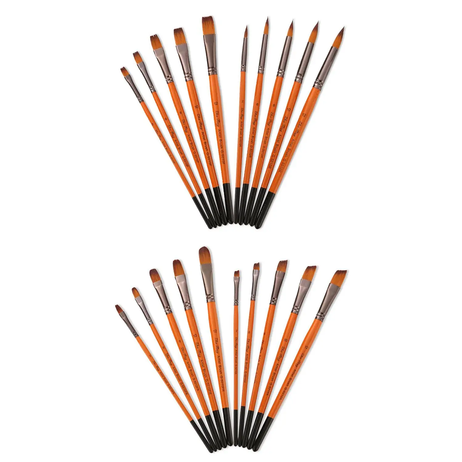 

4Sets New DIY Acrylic Painters Artist Nylon Hair Watercolor Paint Brush