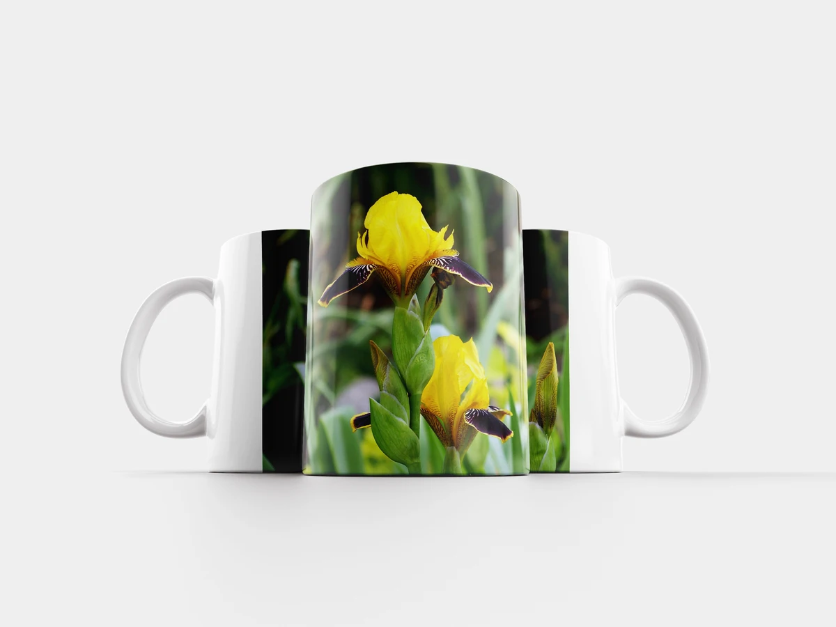 Mug &quotIris flower spring" 320 ml mug iris spring | Дом и сад