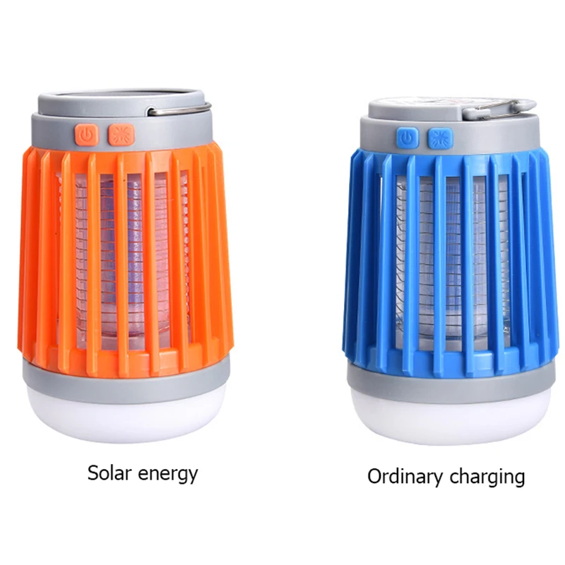 Солнечная панель зарядка USB Водонепроницаемый москитный убийца лампа
