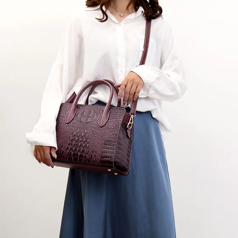 Brand luxury handbags women bags designer crocodile pattern lady handbag fashion shoulder crossbody bags for women tote bag