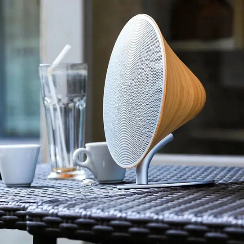 

Retro Wood Wireless Bluetooth Speaker Support NFC Touch Surface Subwoofer Home Audio Bluetooth 4.2 Audio Desktop Stereo Speaker