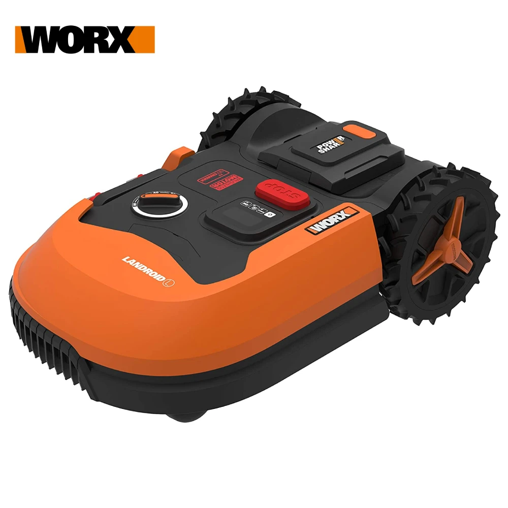 

WORX Landroid L WR147E 20V Robot Lawn Mower Cordless Lawn Mower for Large Gardens up to 1000mÂ² Telf-propelled Tidy lawn cut WIFI