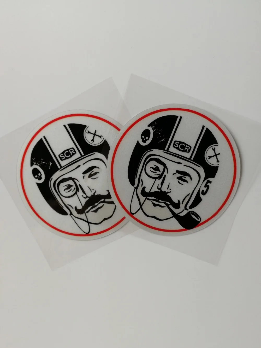 Ретро Кафе Гонщик джентльмен наклейки Наклейка Мотокросс всадник лобовое стекло