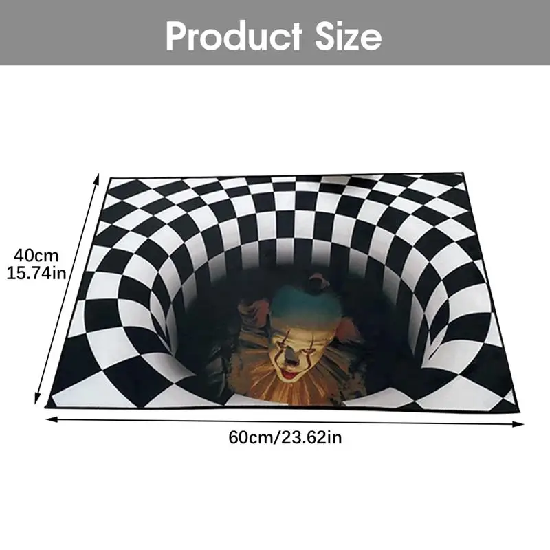 3d-ловушка для клоунов визуальный ковер планер дома гостиной спальни напольный