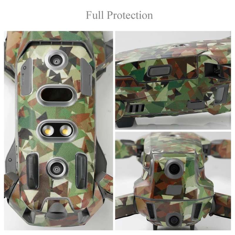 Для DJI Mavic 2 Pro Zoom водонепроницаемый корпус дрона камуфляжная Наклейка 3D наклейка
