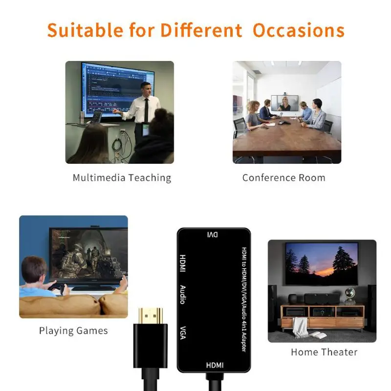 Разделитель с мультимедийным интерфейсом высокой четкости HDMI VGA |