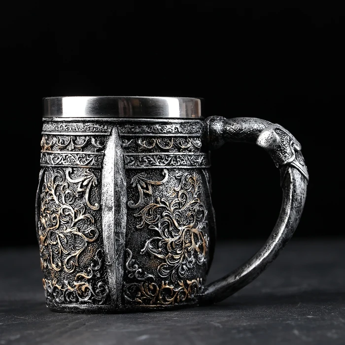 Mug &quotMiddle Ages. Skull 400 ml Kitchen supplies Mugs Drinkware Dining Bar Home Garden halloween Simaland Tableware Utensils for beverage room and