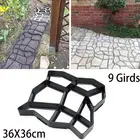 Форма для садового тротуара, 9 ячеек, 36 см