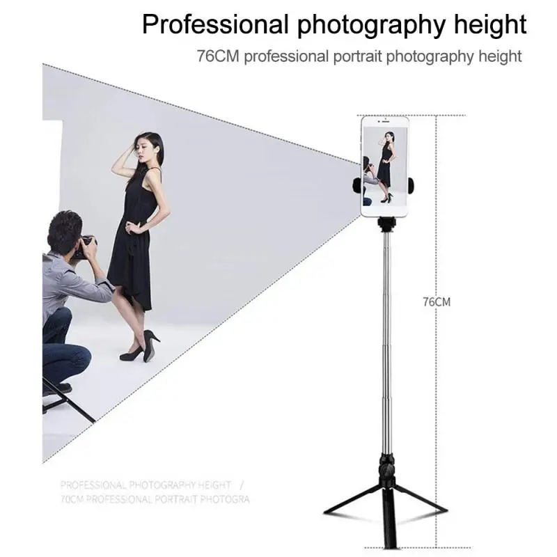 Селфи палка Bluetooth совместимая со штативом селфи из пластикового сплава для