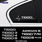 Автомобильные наклейки на окна для CHERY TIGGO 2 3 4 5 7 8 PRO PLUS ARRIZO 5, 2 шт., автомобильные аксессуары