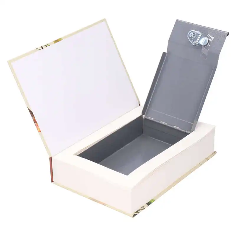

Simulation Book Safe Box Innovative Cash Bank Card Jewelry Security Storage Box with Key